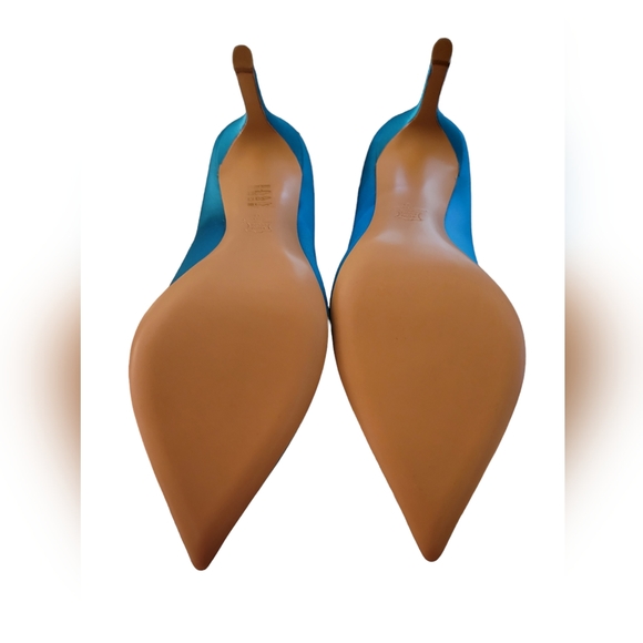 LERRE Blue Satin Pumps - Picture 4 of 4